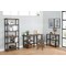 Alaterre Furniture Pomona 70"H 5-Shelf Metal and Solid Wood Bookcase AMBA0820 - alternate 8